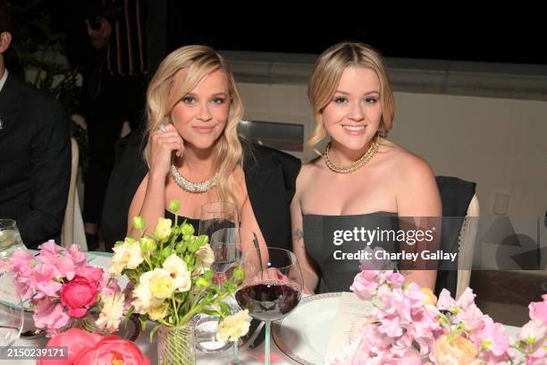 Reese Witherspoon and Ava Phillippe attend the Tiffany & Co. Celebration of the launch of Blue Book 2024: Tiffany Céleste at The Beverly Estate on...