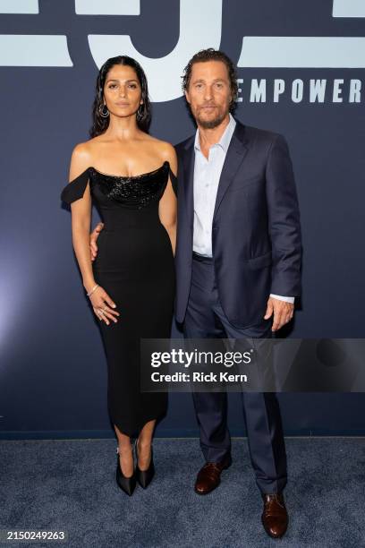 Camila Alves McConaughey and Matthew McConaughey attend the 12th Annual Mack, Jack & McConaughey Gala at ACL Live on April 25, 2024 in Austin, Texas.
