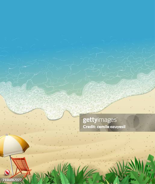 fresh water - beach background stock illustrations