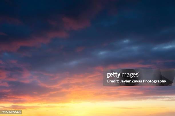 orange sky in the afternoon - morning-afternoon-evening stock pictures, royalty-free photos & images