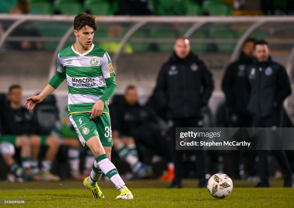 Dublin , Ireland 29 April 2024; Max Kovalevskis of Shamrock Rovers