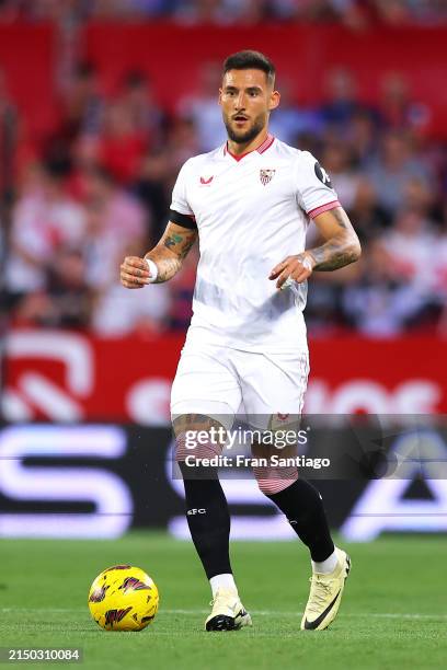 Nemanja Gudelj of Sevilla FC in action during the LaLiga EA Sports match between Sevilla FC and RCD Mallorca at Estadio Ramon Sanchez Pizjuan on...