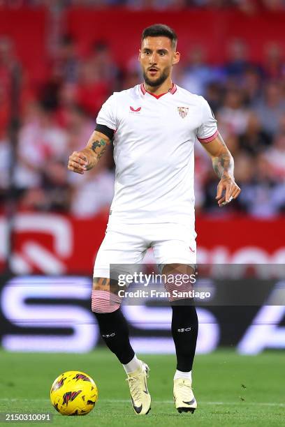 Nemanja Gudelj of Sevilla FC in action during the LaLiga EA Sports match between Sevilla FC and RCD Mallorca at Estadio Ramon Sanchez Pizjuan on...