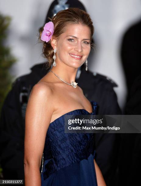 Princess Tatiana of Greece and Denmark attends a pre-wedding gala dinner on the eve of the Royal Wedding of Prince William to Catherine Middleton at...