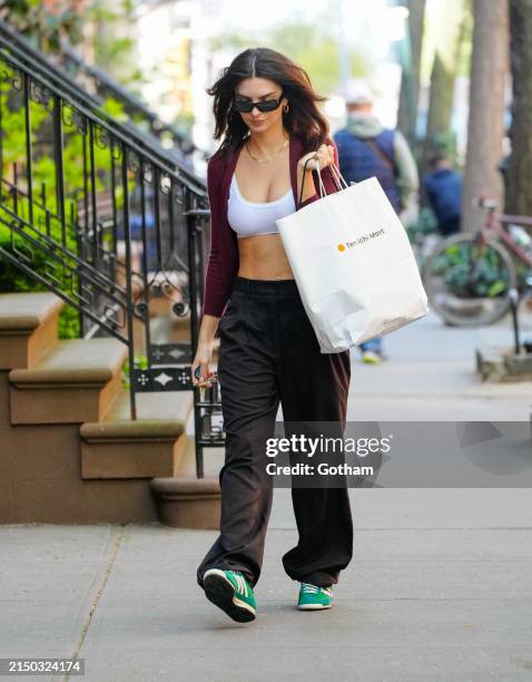 Emily Ratajkowski is seen on April 26, 2024 in New York City.