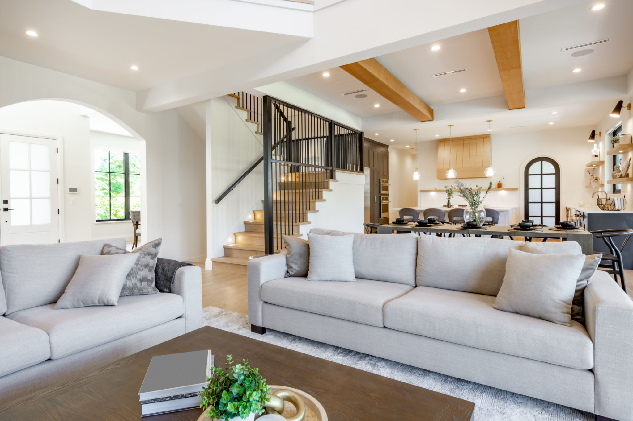 open concept living room