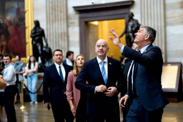 DC: FIFA President Infantino Meets With Lawmakers On Capitol Hill