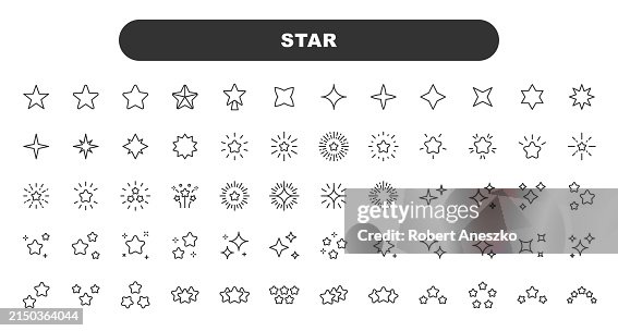 Star Line Icons. Editable Stroke. Contains such icons as Star Shape, Rating, Quality, Award, Lens Flare, Glamour, Sparks, Decoration, Firework. Star Line Icons. Editable Stroke. Contains such icons as Star Shape, Rating, Quality, Award, Lens Flare, Glamour, Sparks, Decoration, Firework.