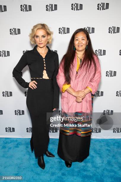 Lucy Walker and Lhakpa Sherpa arrive at the screening of "Mountain Queen: The Summits Of Lhakpa Sherpa" at the 67th San Francisco International Film...