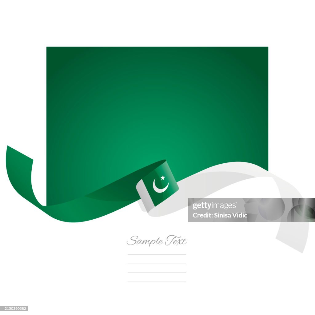 Blue Ribbon Pakistan Pakistan Flag Vector World Flags And Ribbons Pakistani Flag Ribbon On ...