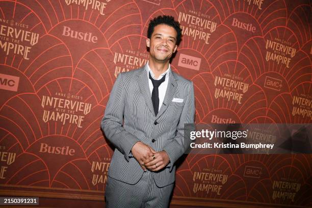 Jacob Anderson at the season 2 premiere of "Anne Rice's Interview With The Vampire" held at The McKittrick Hotel on April 30, 2024 in New York City.