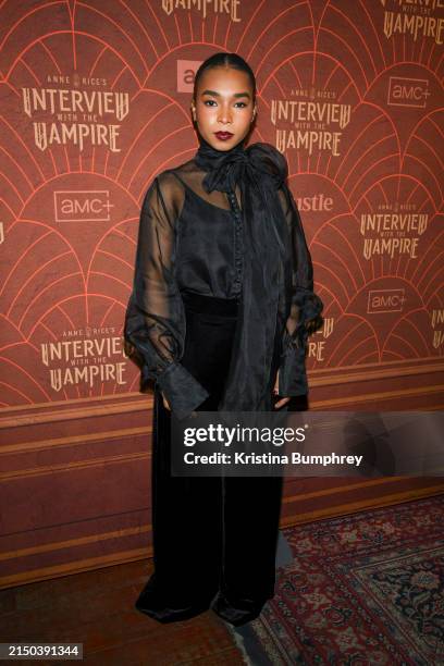 Delainey Hayles at the season 2 premiere of "Anne Rice's Interview With The Vampire" held at The McKittrick Hotel on April 30, 2024 in New York City.