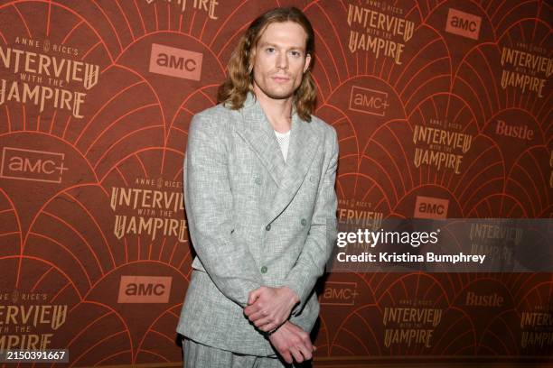 Sam Reid at the season 2 premiere of "Anne Rice's Interview With The Vampire" held at The McKittrick Hotel on April 30, 2024 in New York City.
