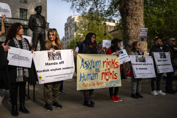 GBR: May Day Protest At Downing Street To Halt Rwanda Deportations