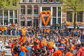 Kings Day Celebrations In Amsterdam