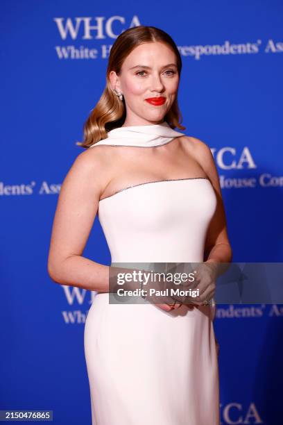 Scarlett Johansson attends the 2024 White House Correspondents' Dinner at The Washington Hilton on April 27, 2024 in Washington, DC.