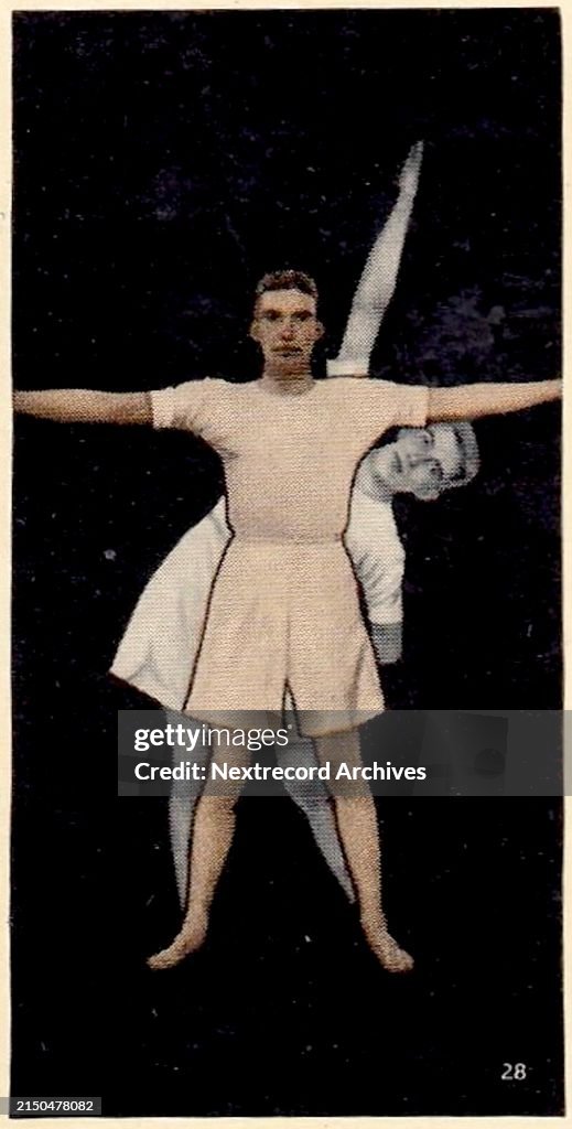 Collectible vintage cigarette card, National Fitness series, Ardath Tobacco, 1938