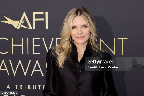 Michelle Pfeiffer attends the 49th Annual AFI Life Achievement Award Honoring Nicole Kidman at Dolby Theatre on April 27, 2024 in Hollywood,...