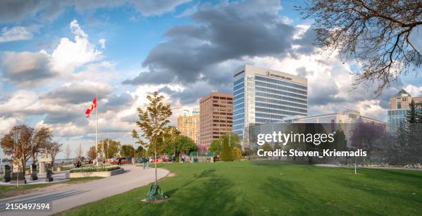 windsor, ontario skyline - usmca stock pictures, royalty-free photos & images