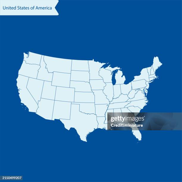 usa map - delaware ohio stock illustrations