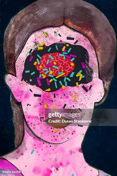 do you have any imagination? - virtual brainstorming session stock illustrations