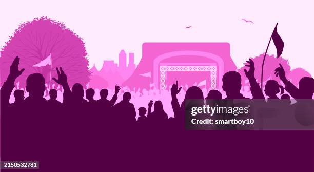 rock festival oder konzert - mikrofonständer stock-grafiken, -clipart, -cartoons und -symbole
