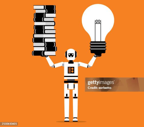 education learning process artificial intelligence - modern learning environment stock illustrations