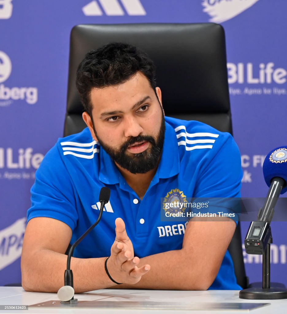 Captain Rohit Rai Indian Cricket Team Captain Rohit Sharma along with Chief Selector ...