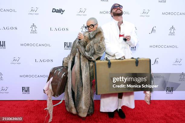 Doja Cat and Brett Alan Nelson attend The Daily Front Row's 8th Annual Fashion Los Angeles Awards on April 28, 2024 in Beverly Hills, California.