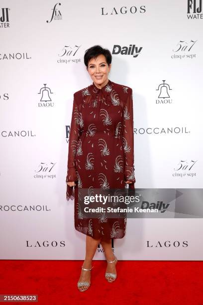 Kris Jenner attends the Daily Front Row's Eighth Annual Fashion Los Angeles Awards at The Beverly Hills Hotel on April 28, 2024 in Beverly Hills,...