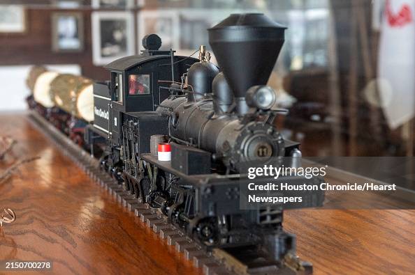Magnolia Train Target A scale model of a Shay locomotive is visible Friday, April 19, 2024 ...