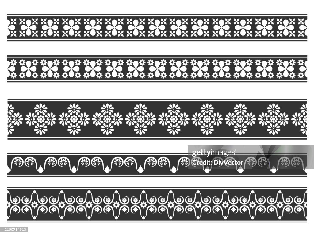 Border Decoration Vector Set High-Res Vector Graphic - Getty Images
