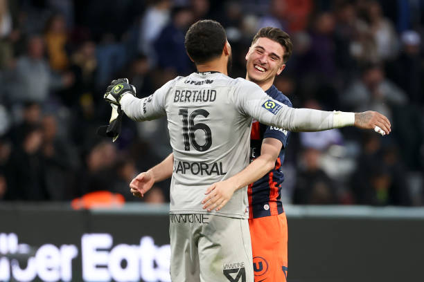 Joris CHOTARD during the Ligue 1 Uber Eats match between Toulouse and Montpellier at Stadium de Toulouse on May 3, 2024 in Toulouse, France.