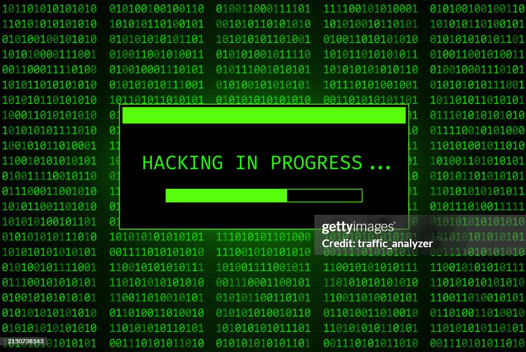 Green Code Background Error Green Code Background Hacking In Progress High-Res Vector Graphic ...