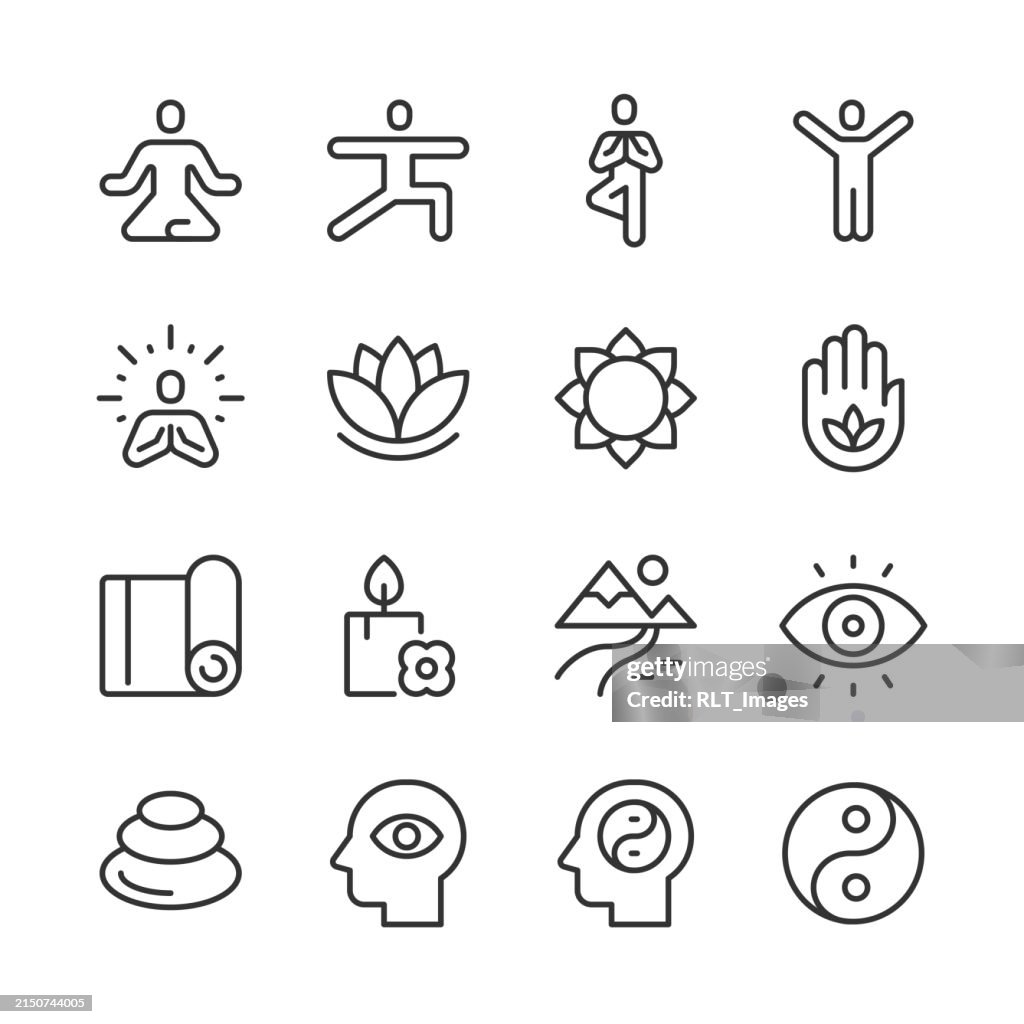 Yoga Icons — Monoline Series