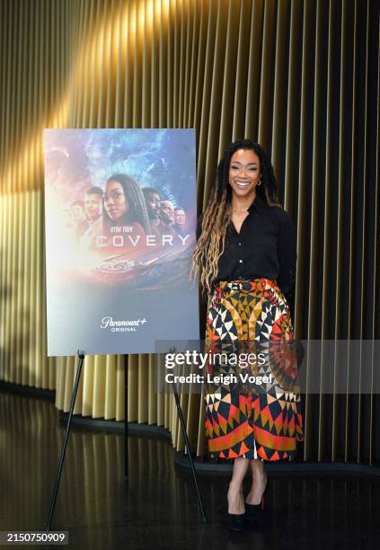Sonequa Martin-Green attends the Star Trek: Discovery special screening event in DC at MPA Theater on April 29, 2024 in Washington, DC.
