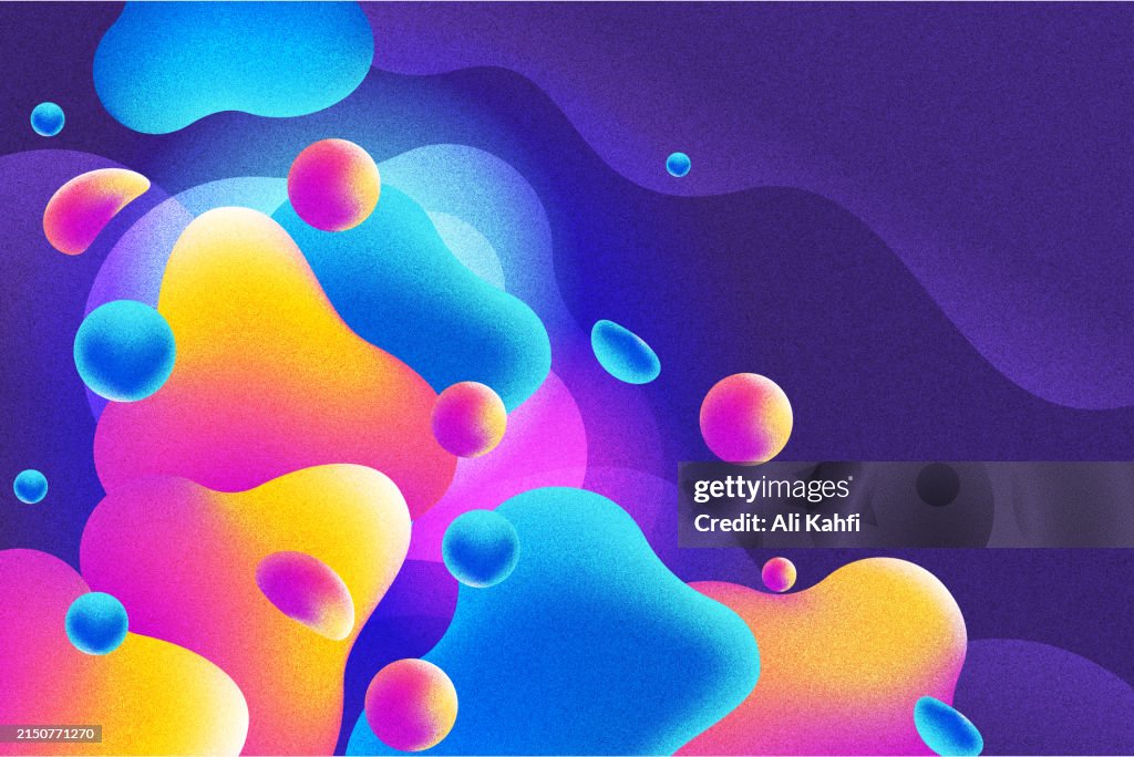 Dynamic Color Schemes Abstract Modern Dynamic Colors Background Grainy Texture Background ...