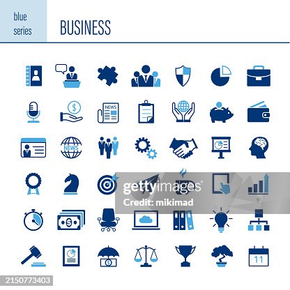 Business icon set. Flat design. Vector. Illustration. Business icon set. Flat design. Vector. Illustration.