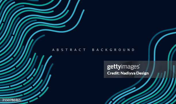 Multi Color Dotted Wave Lines Abstract Lines Background Pattern Design ...