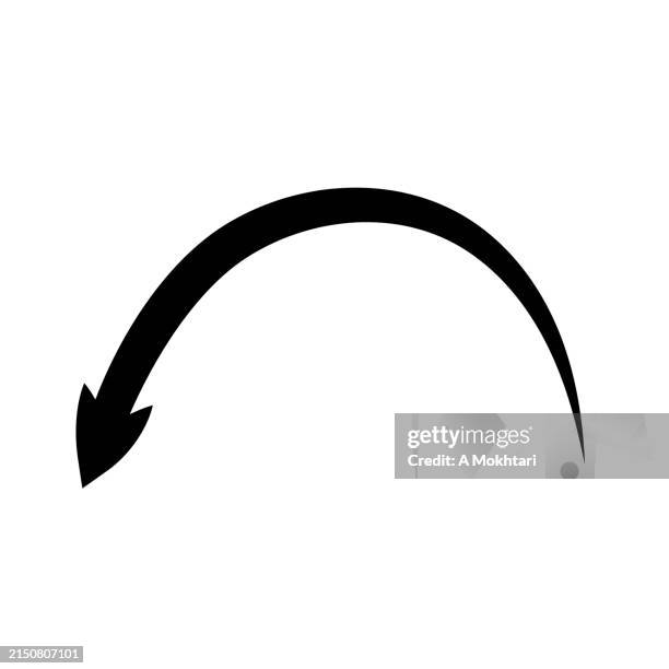 simple arrow icon on white background. - backspace stock illustrations