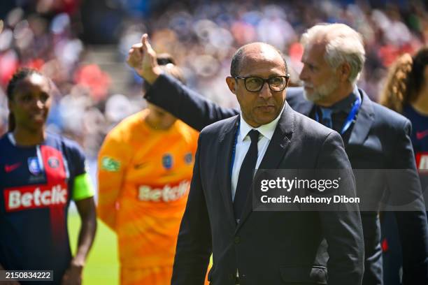 Philippe DIALLO president of FFF prior the French Women's Cup Final match between Paris and Fleury at Stade de la Mosson on May 4, 2024 in...