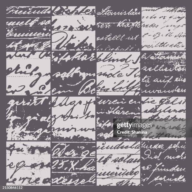 Caligraphic Ink Texture Grunge Vintage Calligraphy Texture Grid Background High-Res Vector ...