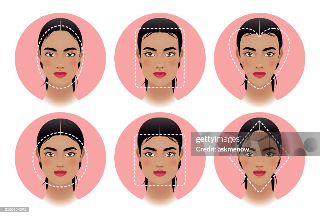 Different Face Shapes High-Res Vector Graphic - Getty Images