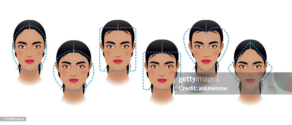 Different Face Shapes High-Res Vector Graphic - Getty Images
