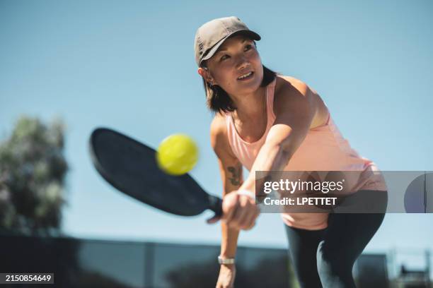 pickleball - posizione sportiva foto e immagini stock