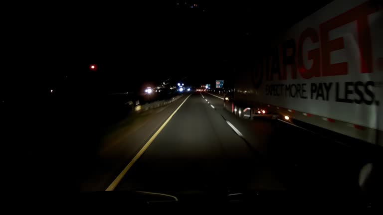 Target Semi 358 Semi Truck Driving At Night Stock Videos, Footage, & 4K Video Clips ...