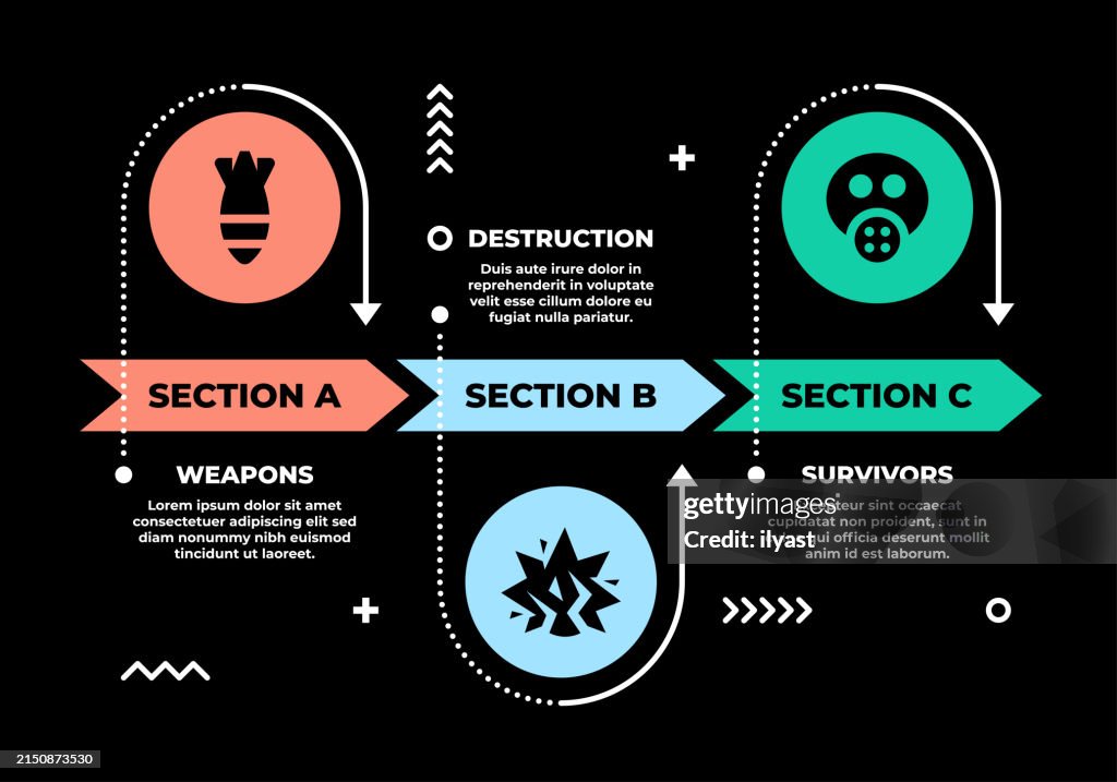 Weapons Data Graphics Dark Infographic Design For Weapons High-Res Vector Graphic - Getty Images