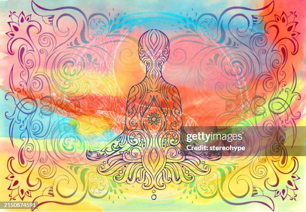 dawn harmonics - root chakra stock illustrations