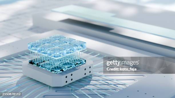 résumé développement de dispositifs de haute technologie - nanotechnologie photos et images de collection