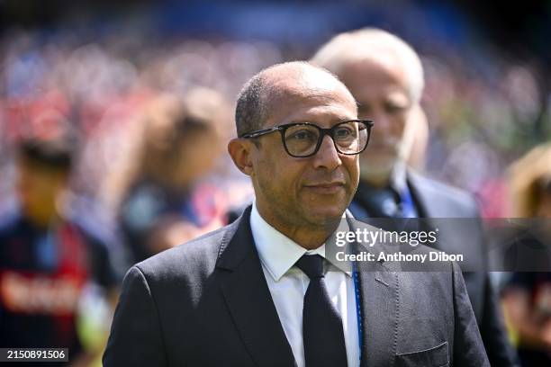 Philippe DIALLO president of Football French Federation during the French Women's Cup Final match between Paris and Fleury at Stade de la Mosson on...